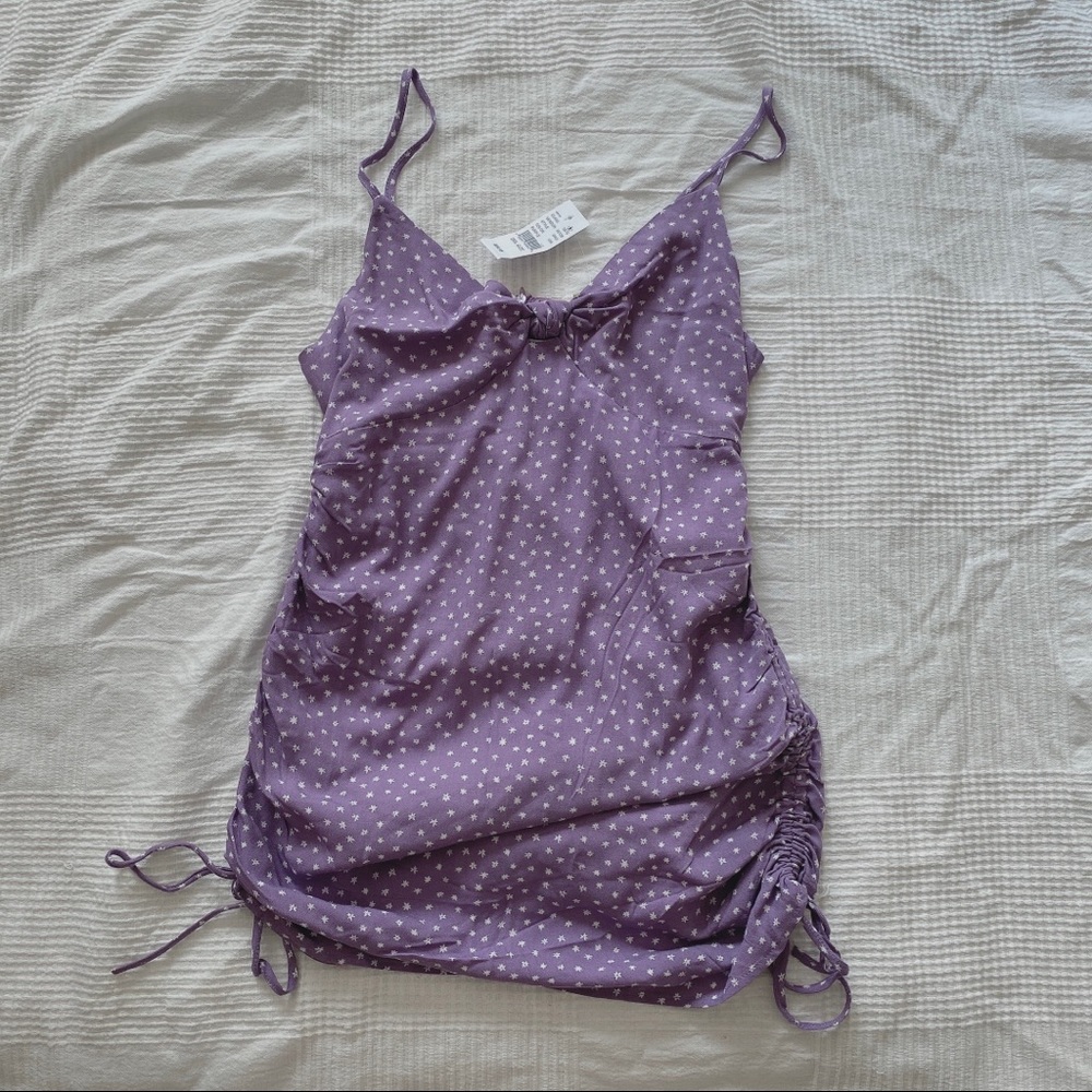 LA Hearts Knot Front Double Cinch Mini Dress
